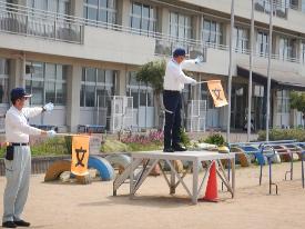 登校旗指導状況