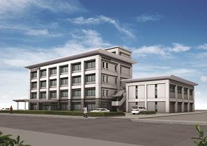 4階建ての小野警察署の完成イメージの外観の画像