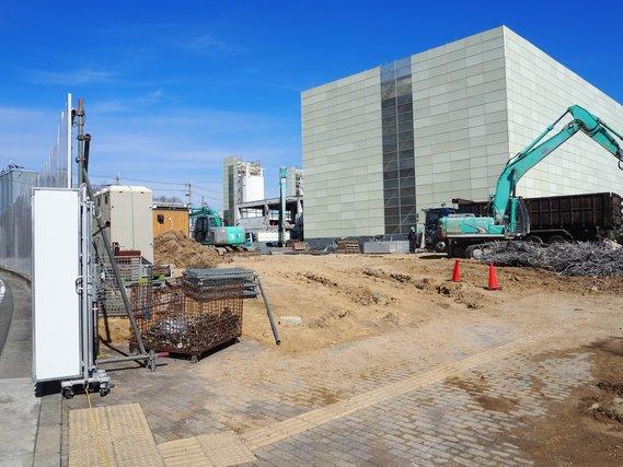 市民会館が取り壊された後の旧庁舎の写真