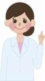 白衣を着た女医のイラスト