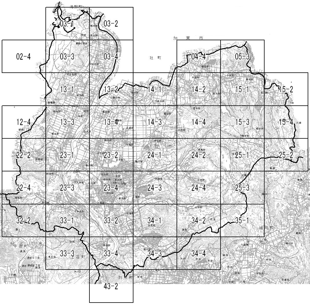市計画図図郭割り
