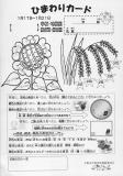 ひまわりカード表面見本
