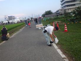 ポイ捨てゴミ回収状況