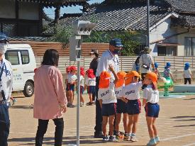 亀鶴こども園交通安全教室