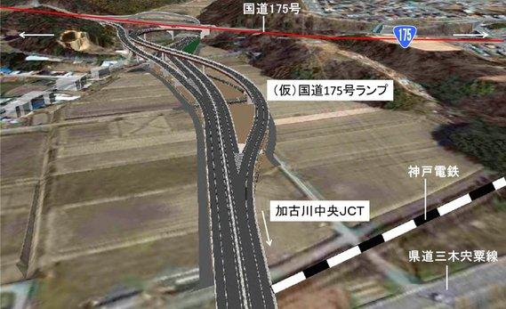 東播磨道の道路整備のイメージ写真