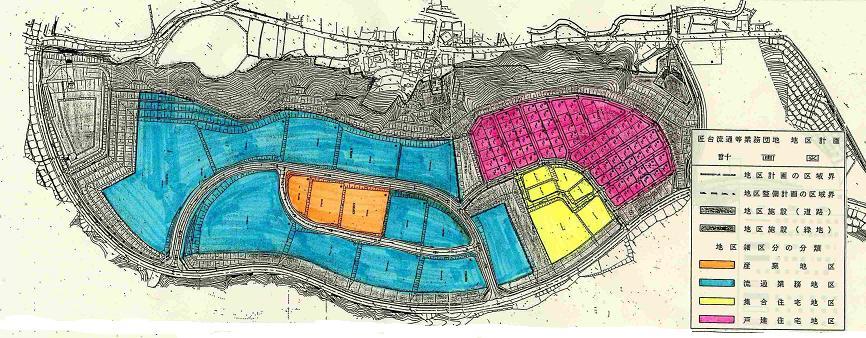 匠台流通等業務団地地区計画位置図