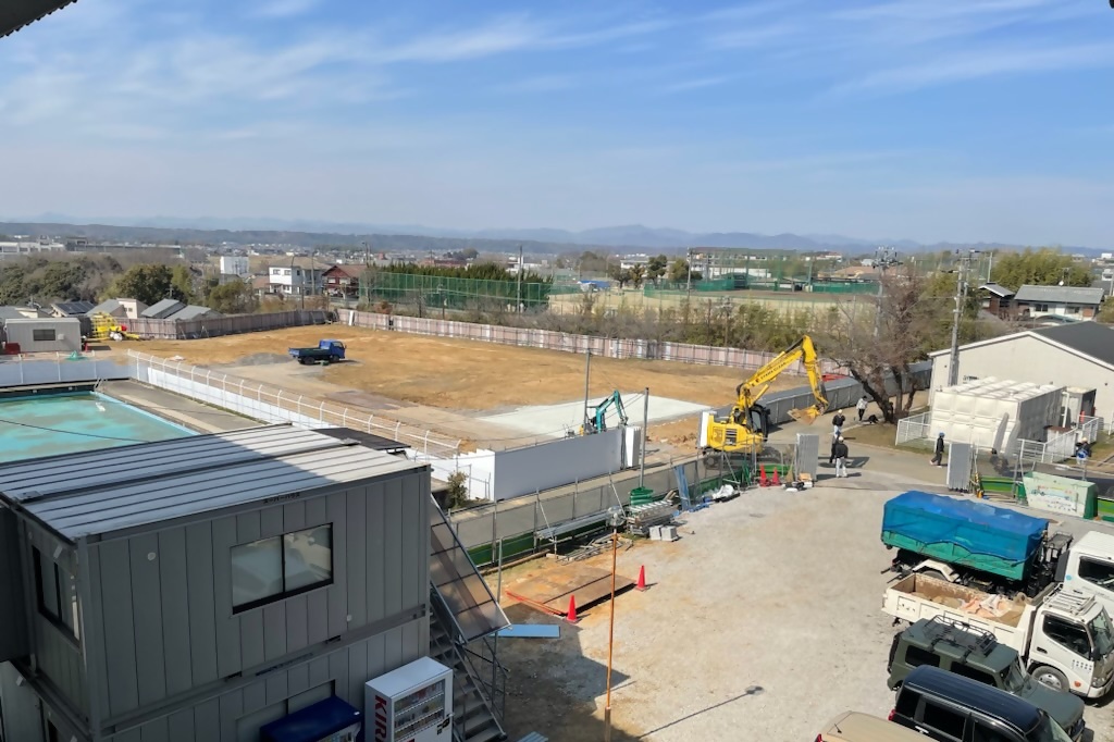 わか松幼稚園園舎解体工事（令和7年3月10日撮影）