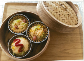 金賞「せいろでキャベツ蒸しパン」