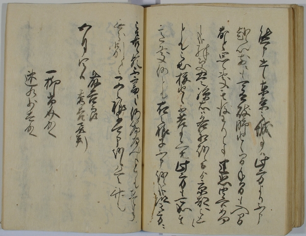 企画展で展示する豊臣秀吉書状の写し