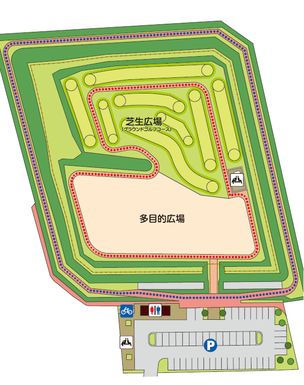 堀井城跡ふれあい公園全体図