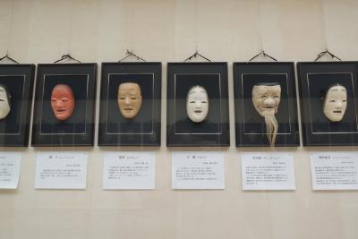 昨年の能面作品展のようす