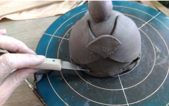 陶器のお雛さま作陶