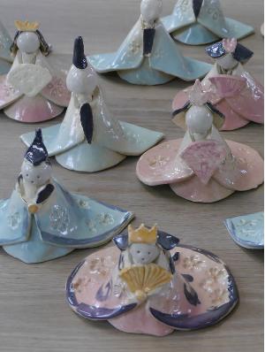 陶器のお雛様完成