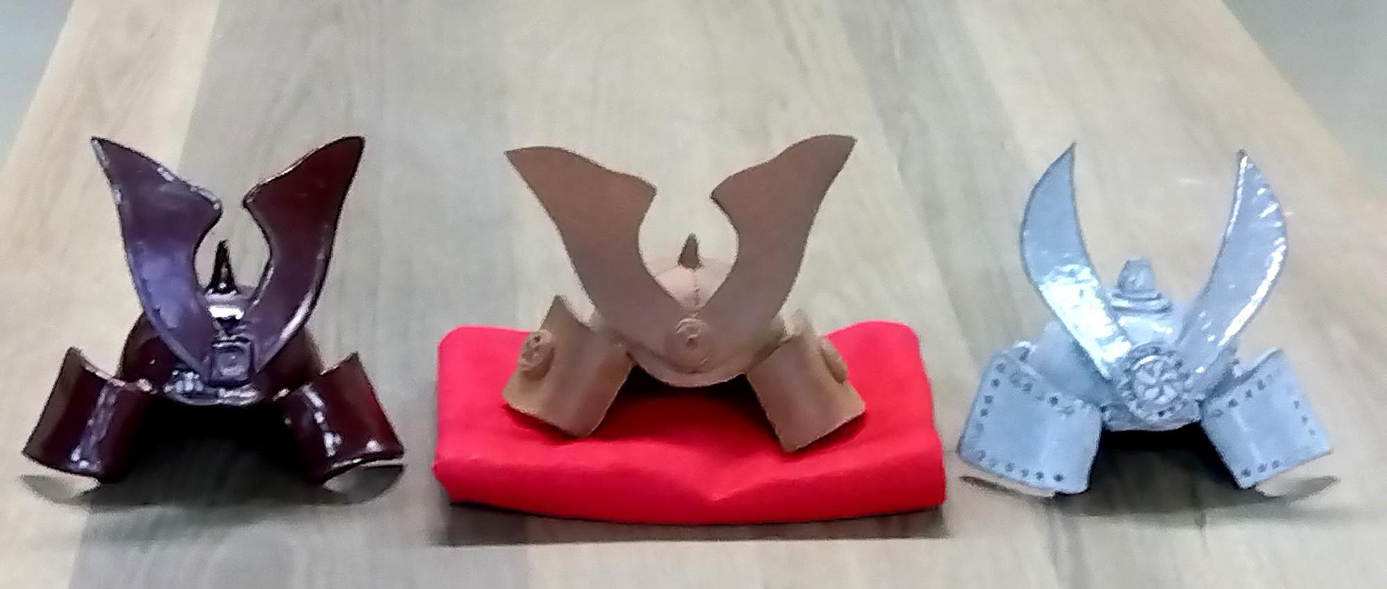 陶器の兜