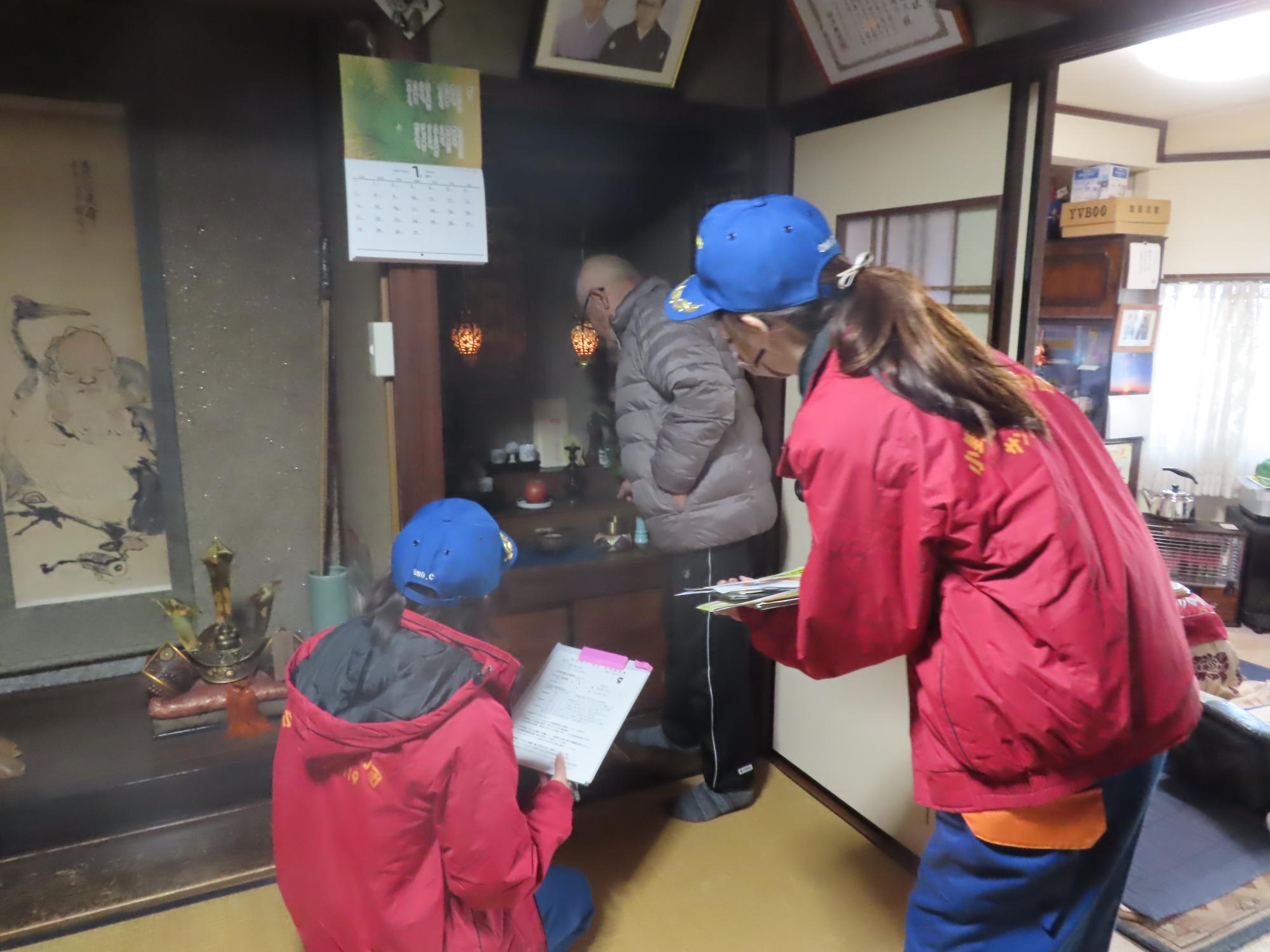 小野市女性消防団 住宅防火訪問 住宅用火災警報器