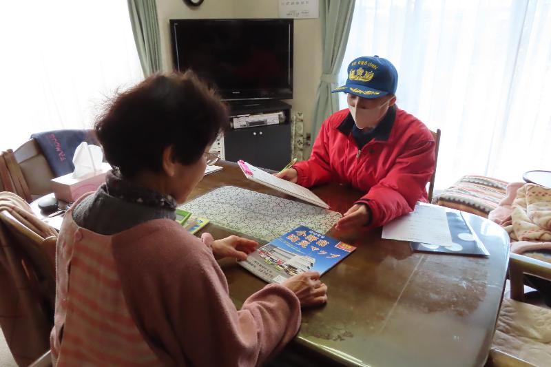 防災マップによる指導