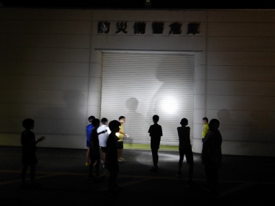 防災倉庫見学