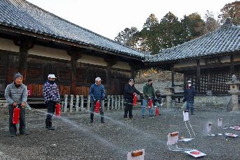 地元住民による初期消火
